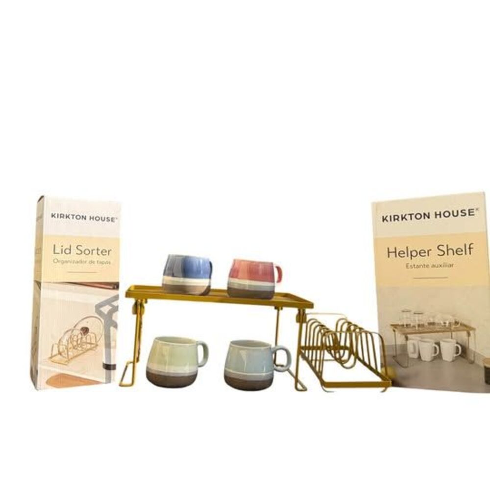 Kirkton House Helper Shelf and Lid Sorter Set